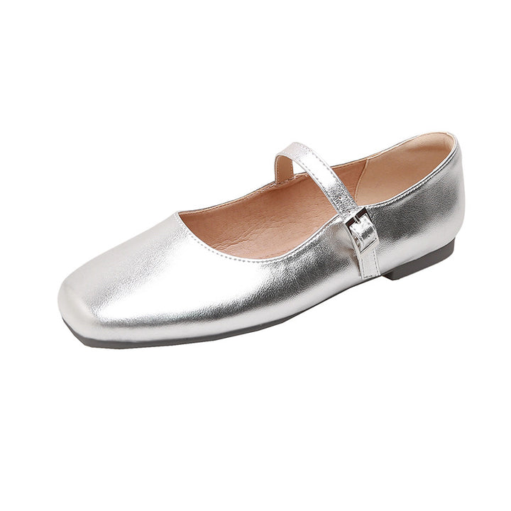 Dame Ballerinas med mode rem og klassisk design Stilla