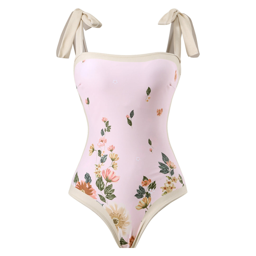 Dame Elegante badesuit med blomstret design Skovae