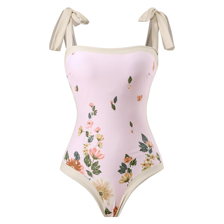 Dame Elegante badesuit med blomstret design Skovae