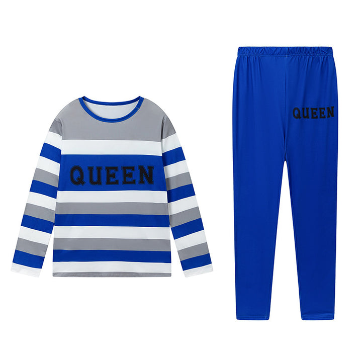 Femme Cozy Stribet Loungewear-Sæt Stilla