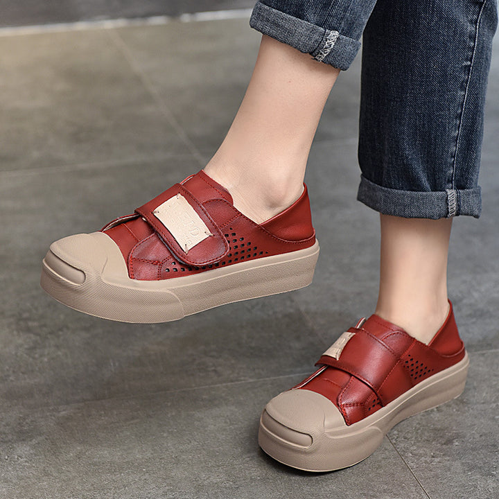 Dame sporty Slip-On sneakers med unikt velcro design og åndbare egenskaber Stilla