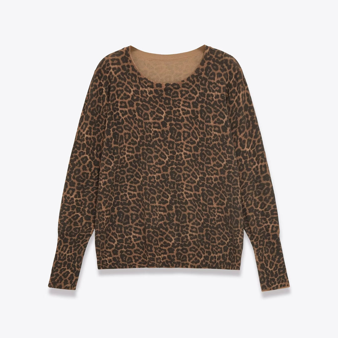 Dame Stilfuld Leoprint Top Stilla