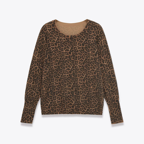 Dame Stilfuld Leoprint Top Stilla