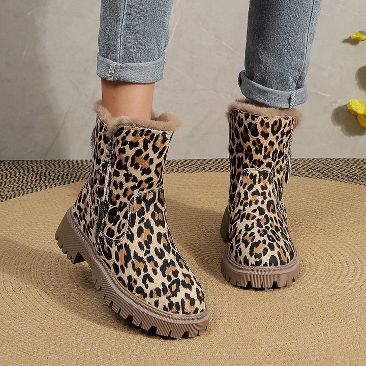 Stilla | Elegante Støvler Med Leopardmønster