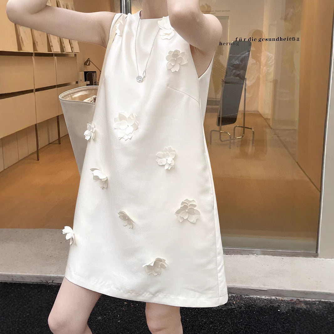 Dame elegant aftenkjole med kunstneriske broderier Stilla