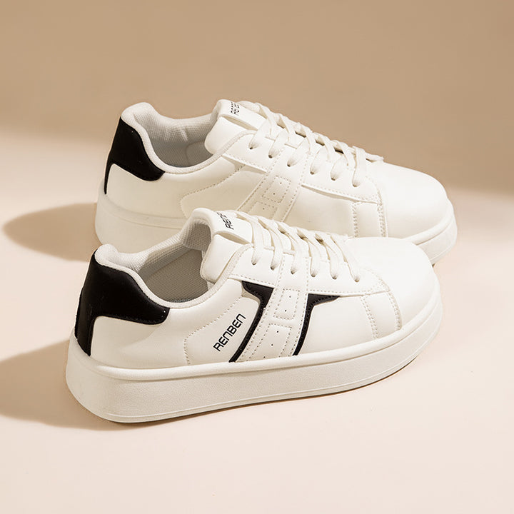 Dame Platform Sneakers med sportslig silhuet og åndbart overmateriale Stilla