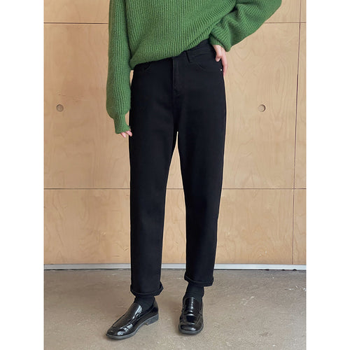 Dame højt skårne jeans med bevægelig ansats og klassisk design Stilla
