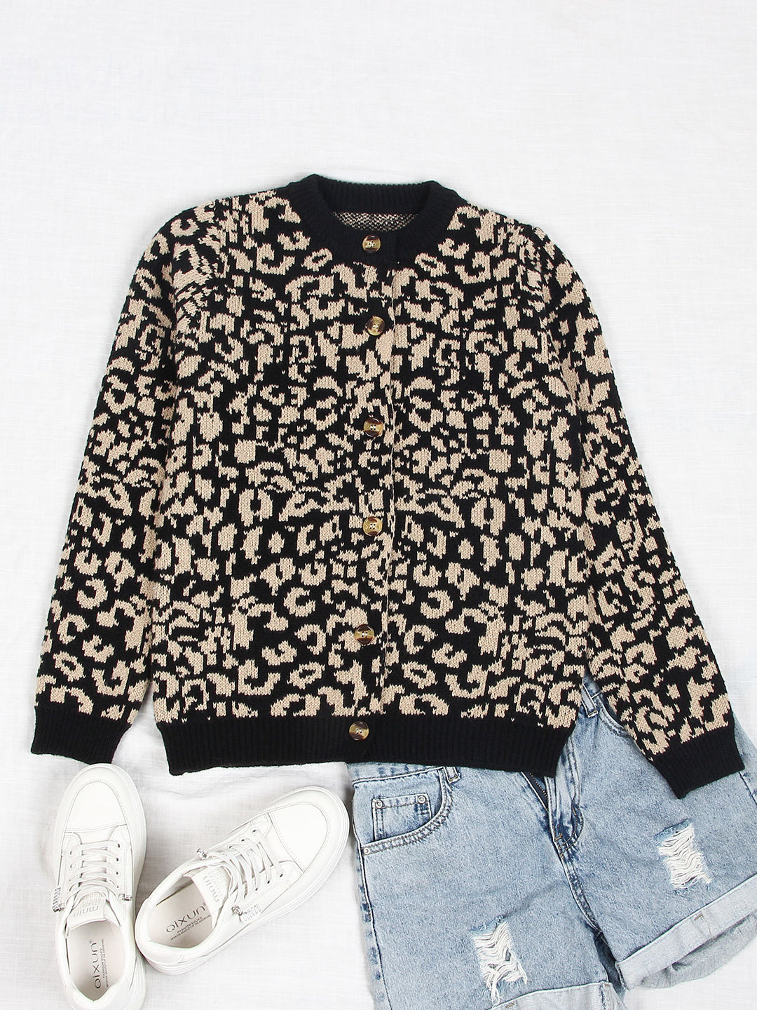 Kvinders afslappet dyreprint sweater Stilla