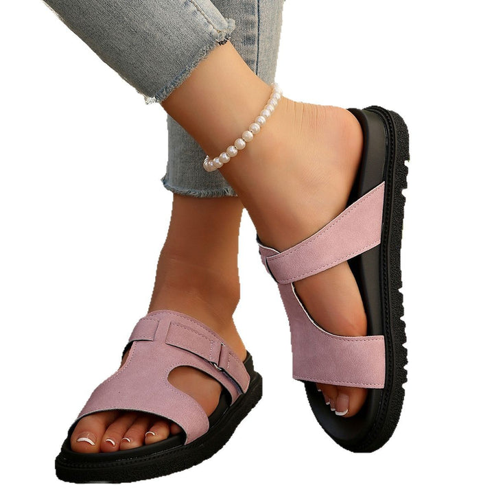 Dame Komfortable Tåsandal med ergonomisk design og justerbar rem Stilla