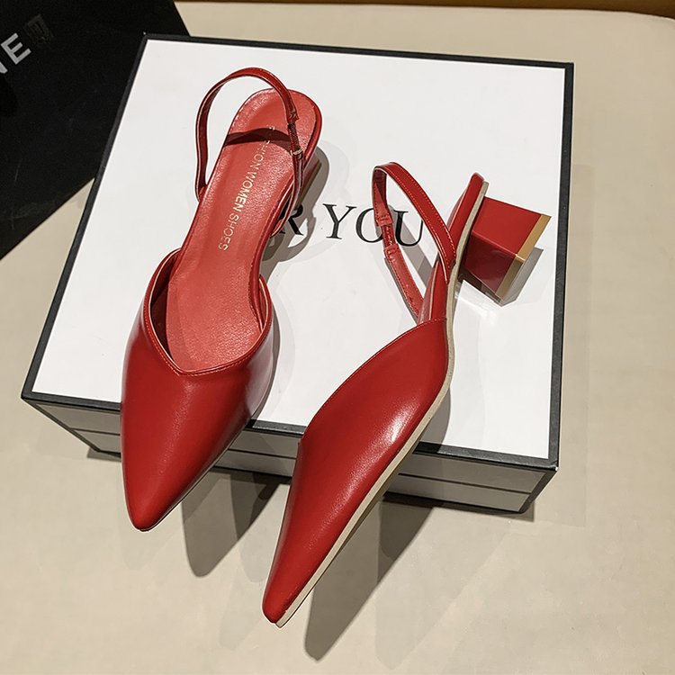 Dame Elegante Slingback Pumps med smart snit og komfortabel blokhæl Stilla