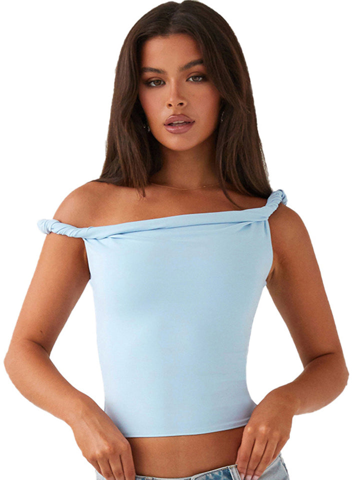 Femme Stylish Asymmetrisk Top Stilla