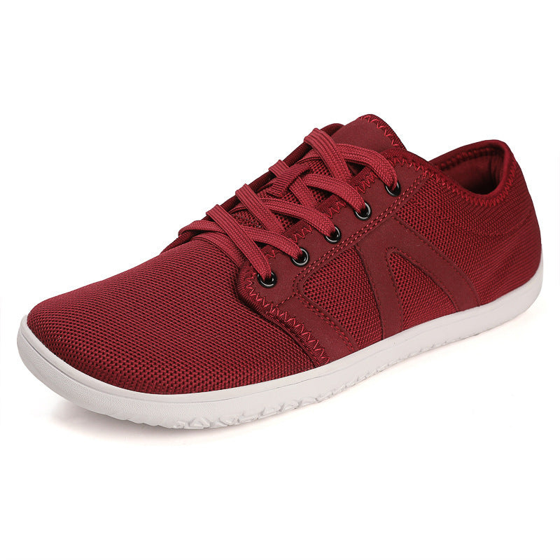 Unisex nan minimalistiske City sneakers med fint masket tekstiloverdel, polstret indgang og fleksibel gummisål Skovae