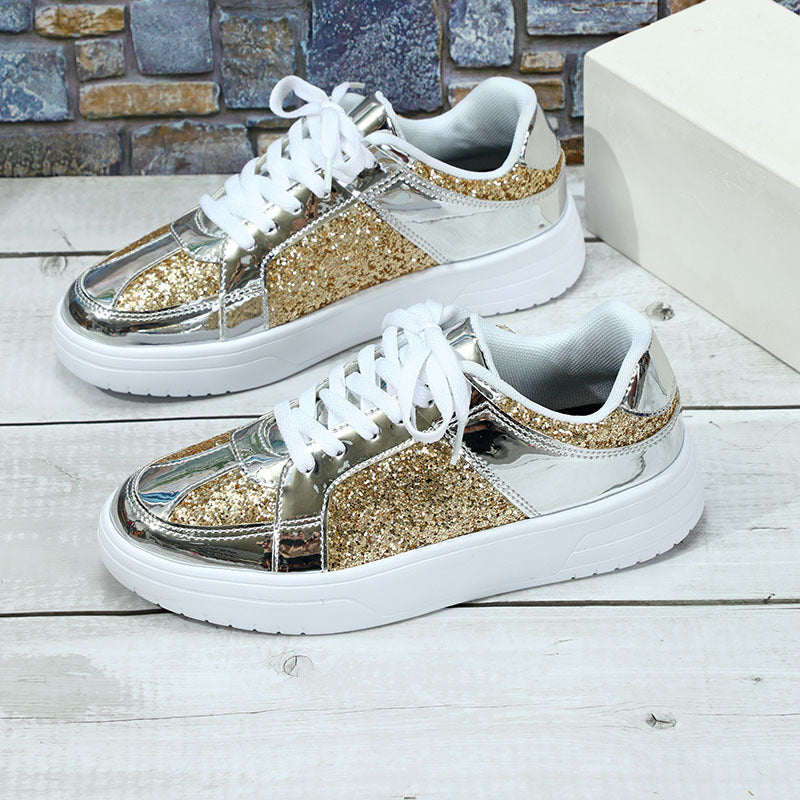Dame Mode Glimmer-Sneakers Stilla
