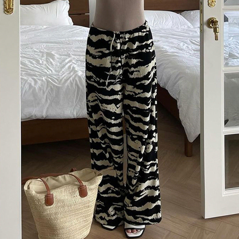 Dame behagelig pyjamasbuks med motiverende print Skovae