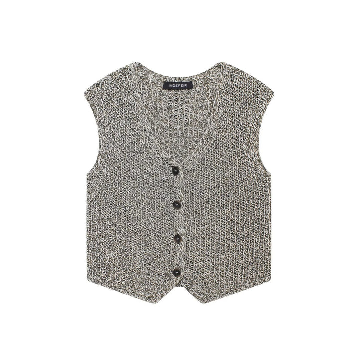 Femme Strikknap-Vest Stilla