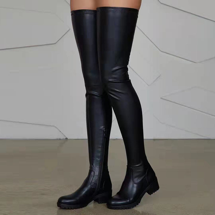Dame Overknee-støvler med skridsikker sål og trendy design Stilla