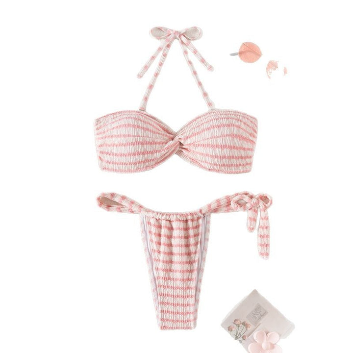 Femme Rib stribet Bikini-sæt Stilla