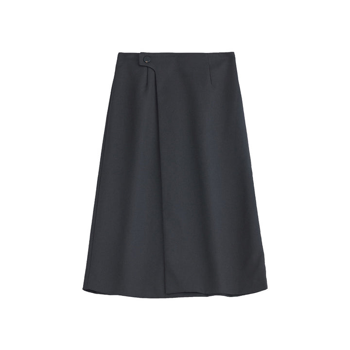 Dame elegant omslagskør med sidelukning og stilfuldt design Stilla