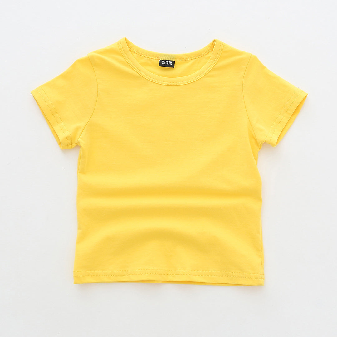 Børns Kortærmet Basic Rundhalset T-Shirt Stilla