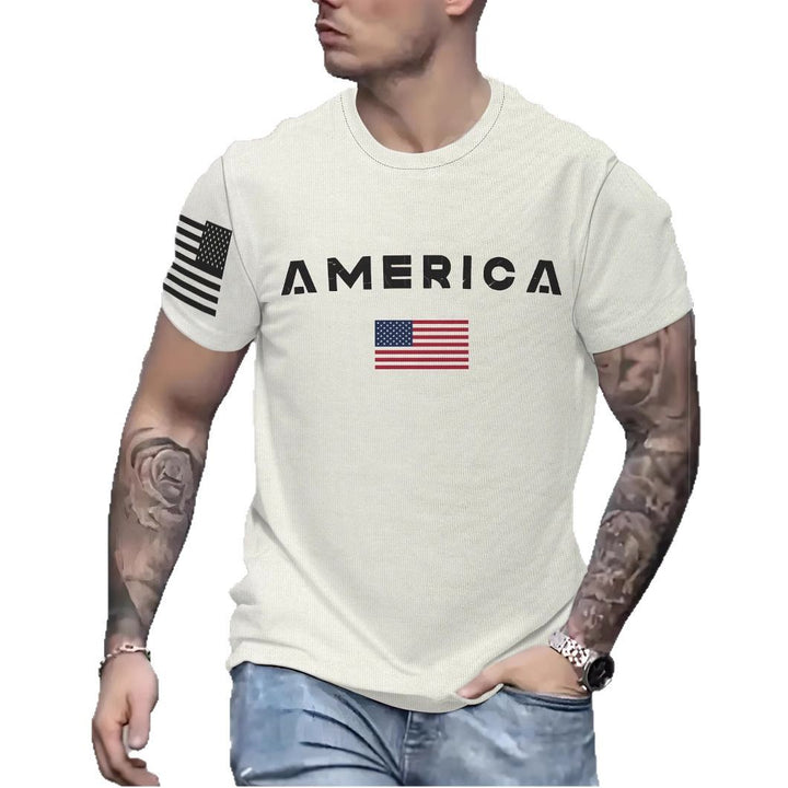 Herre T-shirt med kultagtigt USA-design og kvalitetsbomuld Stilla