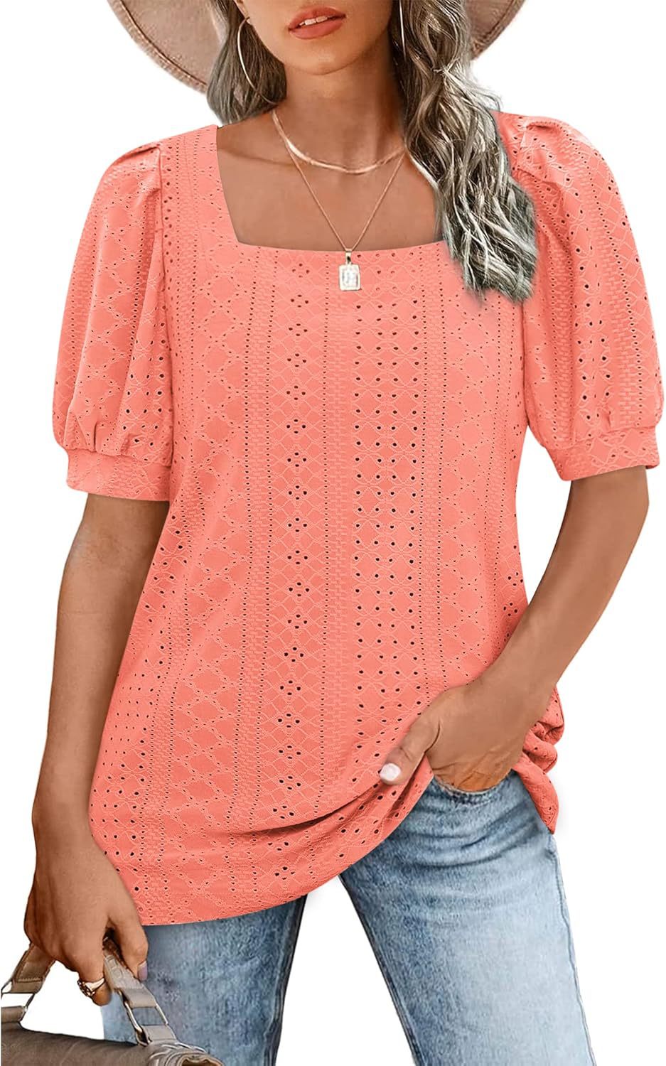 Dame Elegant Puffærmer Bluse Stilla