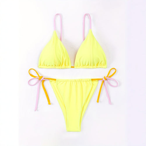 Dame Bikini-sæt med justerbare bånd og livsglad design Stilla