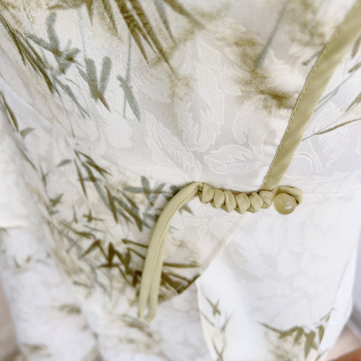 Dame Midi-kjole med elegant taljesnit og blomsterdesign Stilla