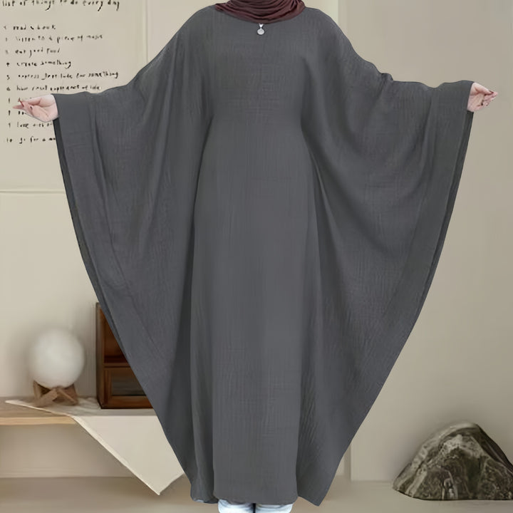 Dame Kaftan Kjole med bred pasform og elegante vingeærmer Stilla