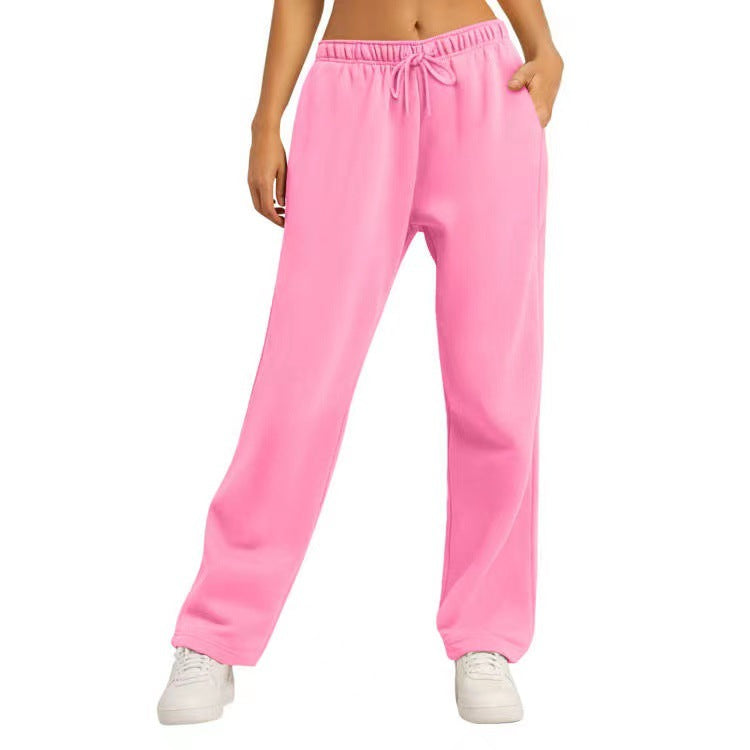 Dame Komfortable Casual Joggingbukser med Side lommer Skovae