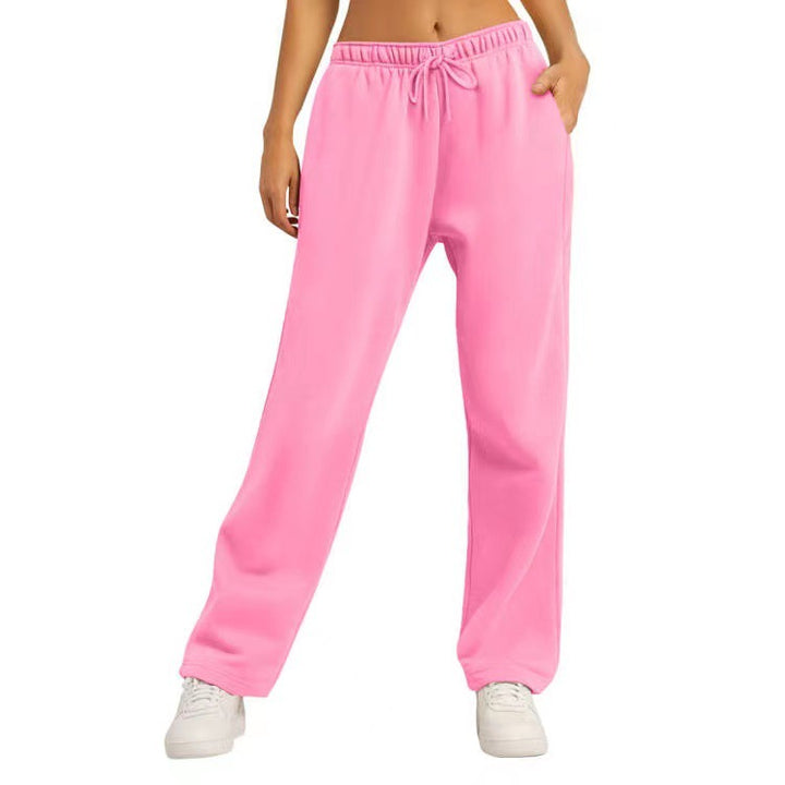 Dame Komfortable Casual Joggingbukser med Side lommer Skovae