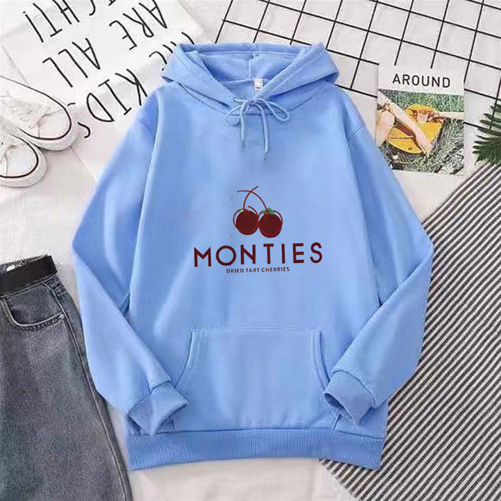 Kvindernes hoodie med frugtagtig logo print Skovae