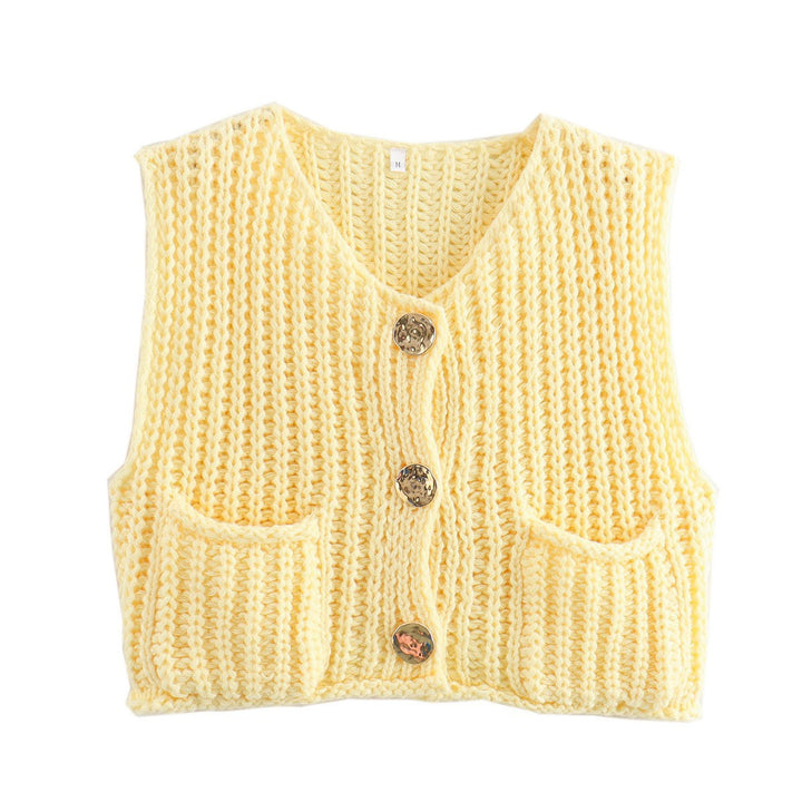 Dame strikveste fra Stilla