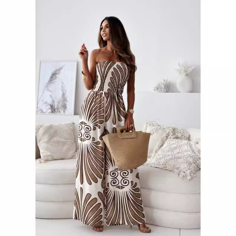Dame slidstærkt blomstershirt jumpsuit Stilla