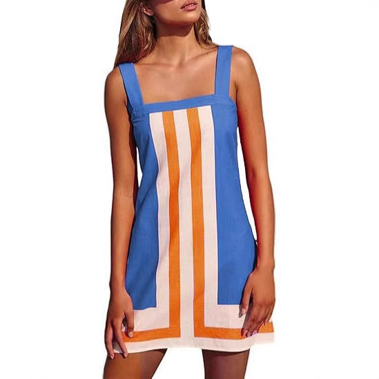 Femme Stilfuld Geometrisk Shift-Kjole Stilla
