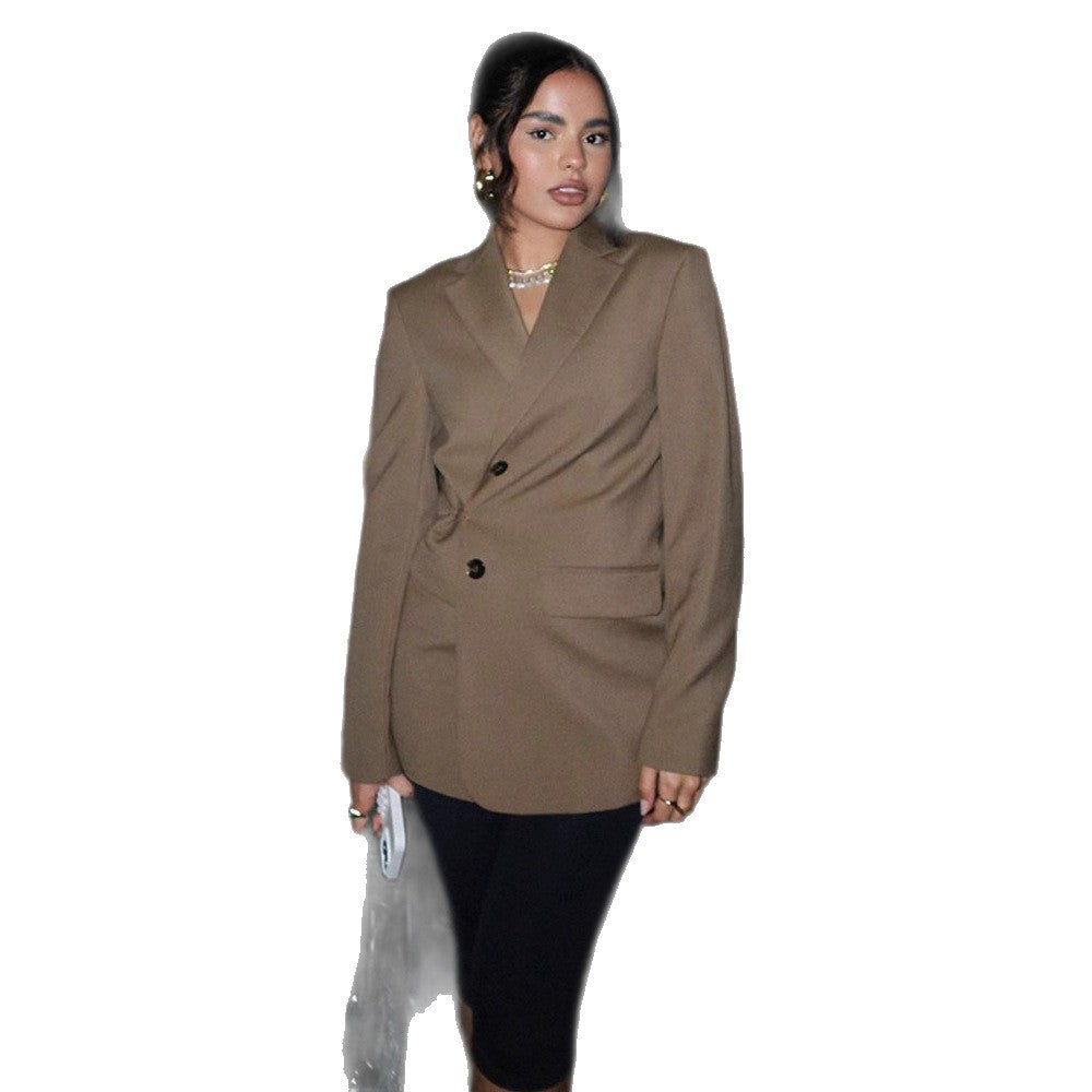 Dame Elegant Oversized Blazerjakke Stilla