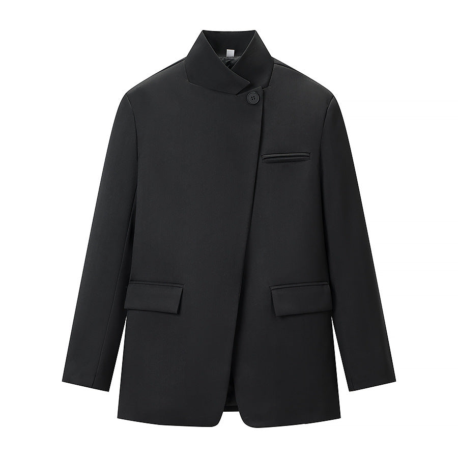 Kvinders Mode Blazer Jakke i Casual Stil med Praktiske Lommer Stilla