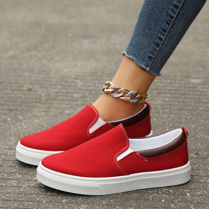 Dame Slip-On Sneakers med elastisk indlæg og skridsikker sål Stilla