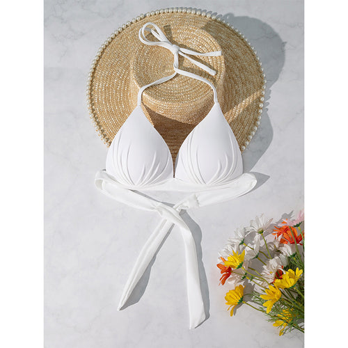 Dame Triangel-Bikini med elegant indpakningsdetalje Skovae