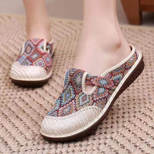 Femme Kunstnerisk Mønstret Slippers Stilla