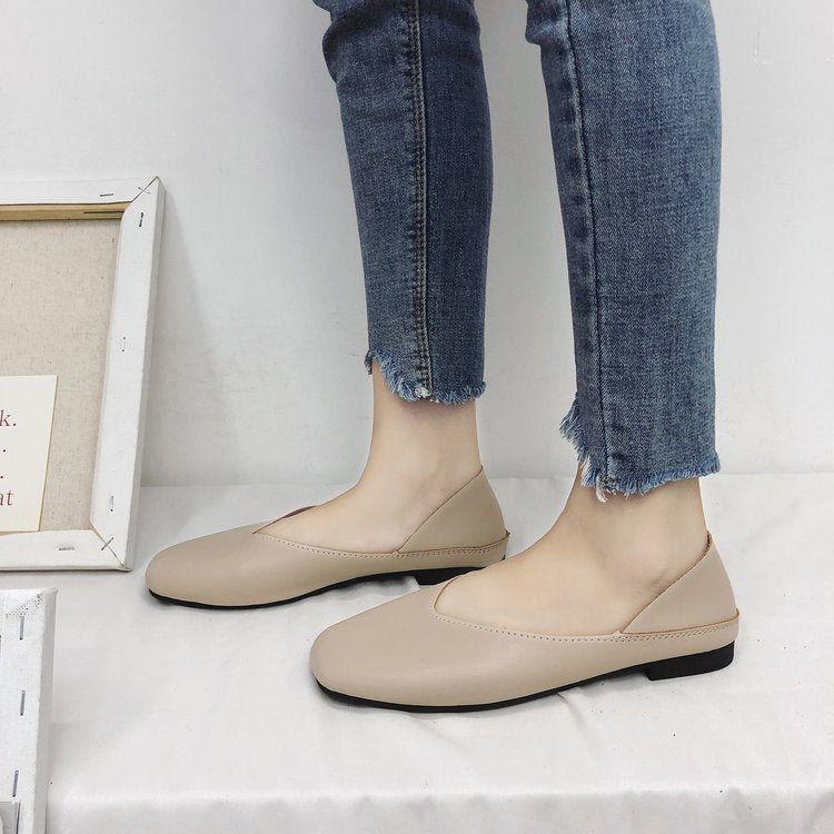 Dame elegante Ballerinas med raffineret firkantet hæl-design Stilla