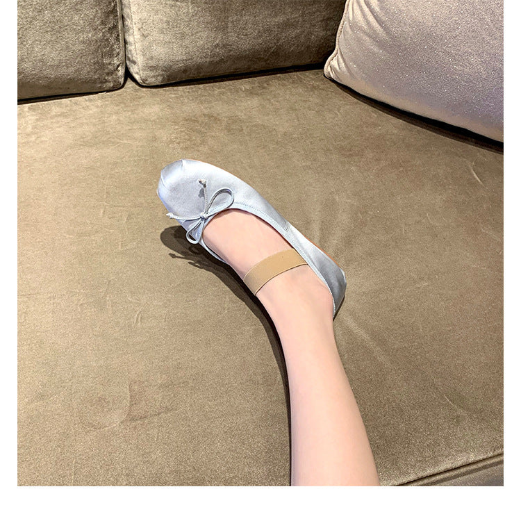 Dame elegante ballerina-flats med sløjfedetalje Stilla
