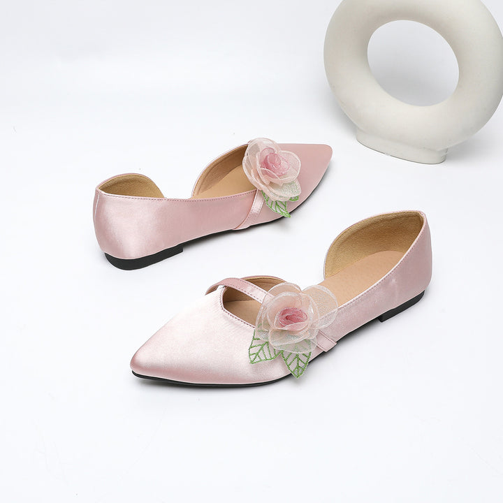 Dame Ballerinas med originalt blomstermønster og elegant snit Stilla