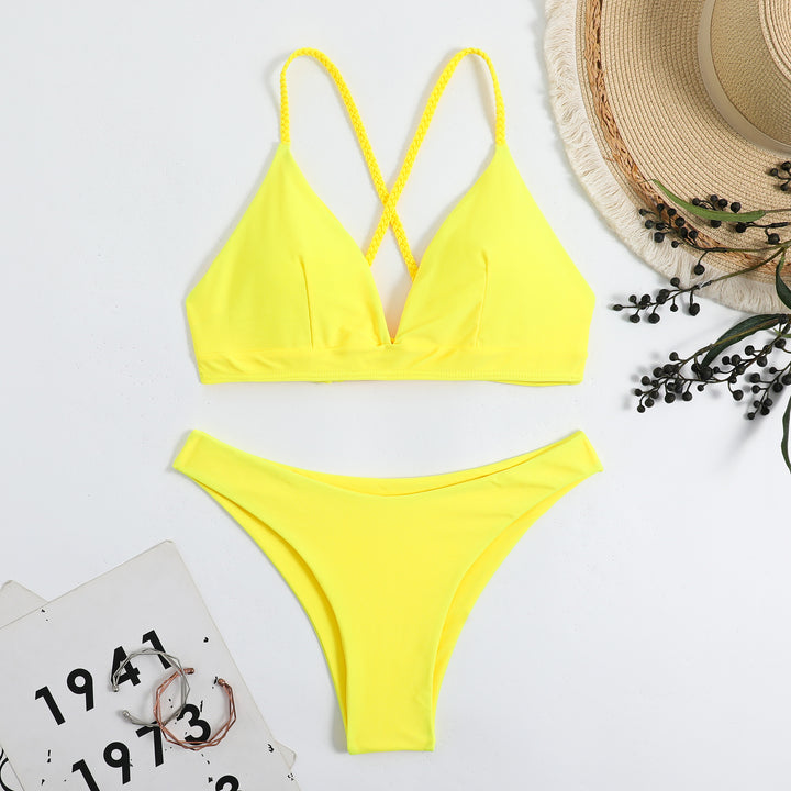 Dame Strappy Back Bikini Sæt Stilla