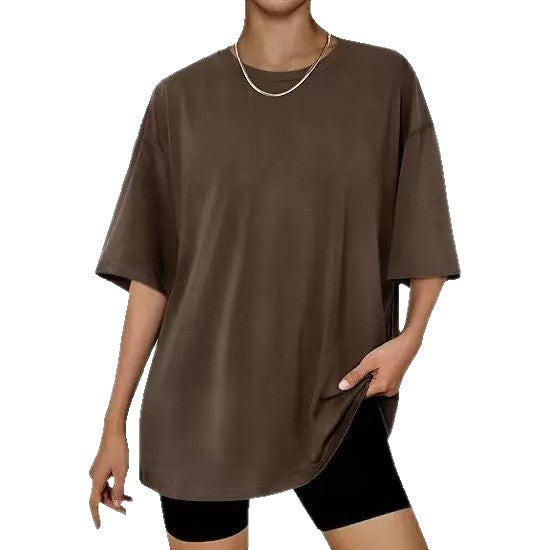 Dame Oversized Struktur T-Shirt Stilla