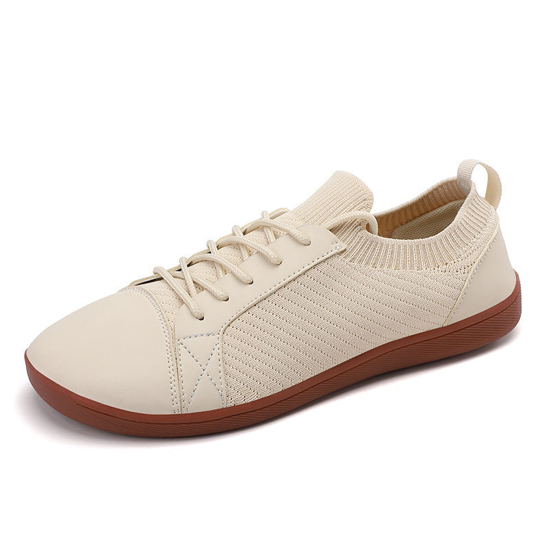 Dame nan strikkede slip-on sneakers med elastisk skaft og polstret komfortsål Skovae