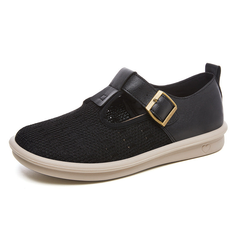 Dame Komfortable Slip-On Sneakers med moderne spænde Stilla