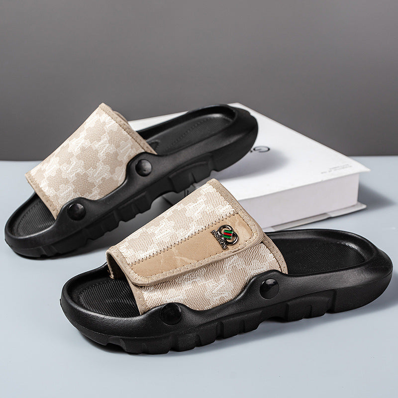 Herrer Komfortable fritidssandaler med skridsikker sål og praktisk velcro Stilla