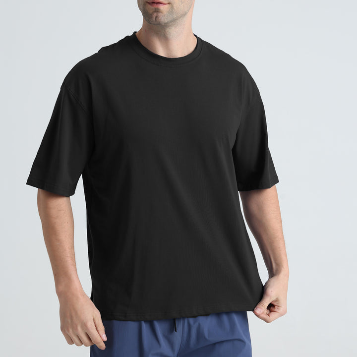 Herrer Behagelig Loose-Fit T-shirt lavet af kvalitetsbomuld Stilla