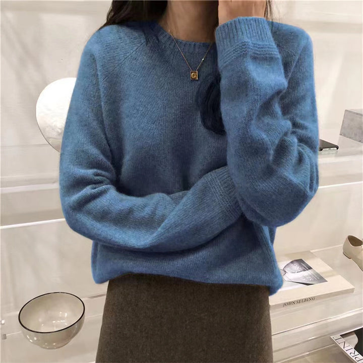 Kvinders cashmere trøje med fin ribstruktur og afslappet pasform Stilla