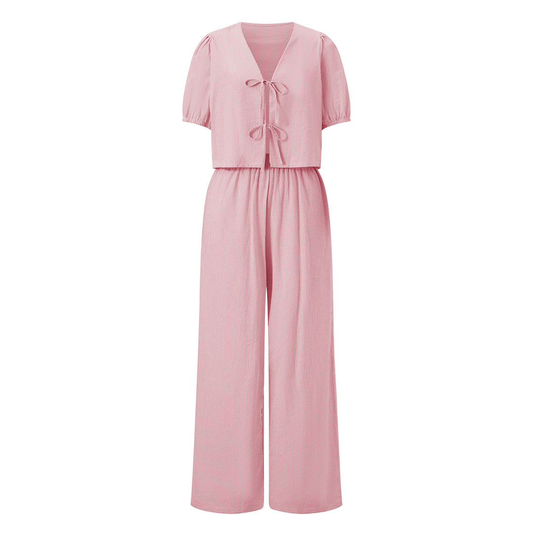 Dame let sommer jumpsuit med rynke Skovae
